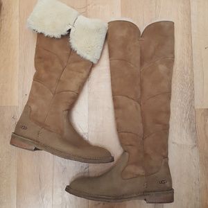 Ugg Samantha quilted over knee boots